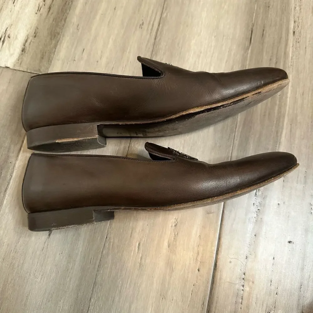 Roberto Cavalli Men's Loafers Slip On Brown Size 42 US 9